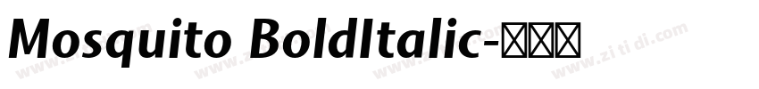 Mosquito BoldItalic字体转换